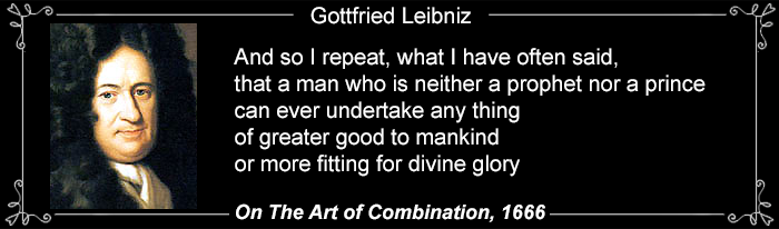 Leibniz Art of Combinations Quote