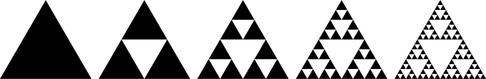 Steps for geometrically creating the fractal