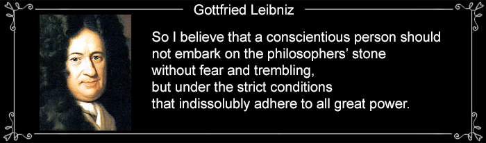 Leibniz Cautions about Philosopher's Stone