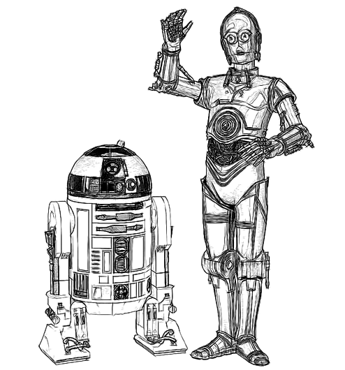 R2D2 and C3PO