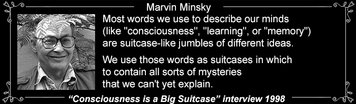Marvin Minsky Suitcase Quote