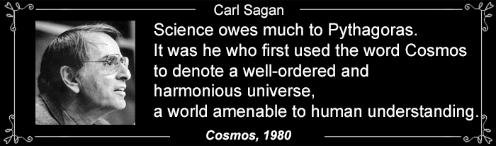 Sagan Pythagorus Quote